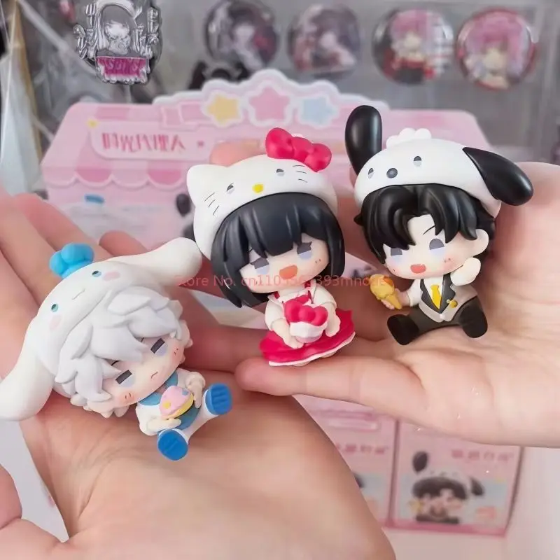 Link Click X Sanrio Sweet Moments Series Blind Box Cute Anime Mini Figure Desktop Ornaments Model Toys Surprise Birthday Gift