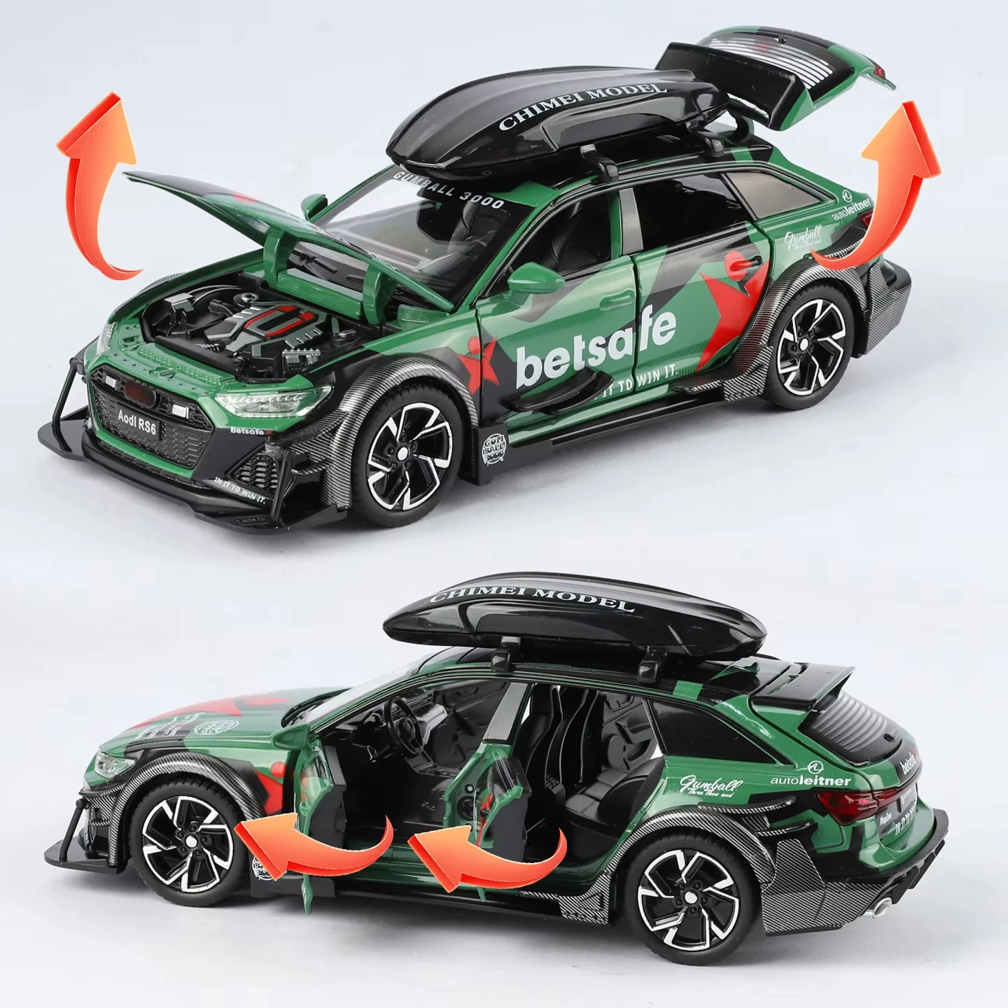 

1:32 RS6 Alloy Metal Diecast Car Model Diecastma Modified Vehicles Toy for Desktop Display Hobby Collectors Birthday Gift