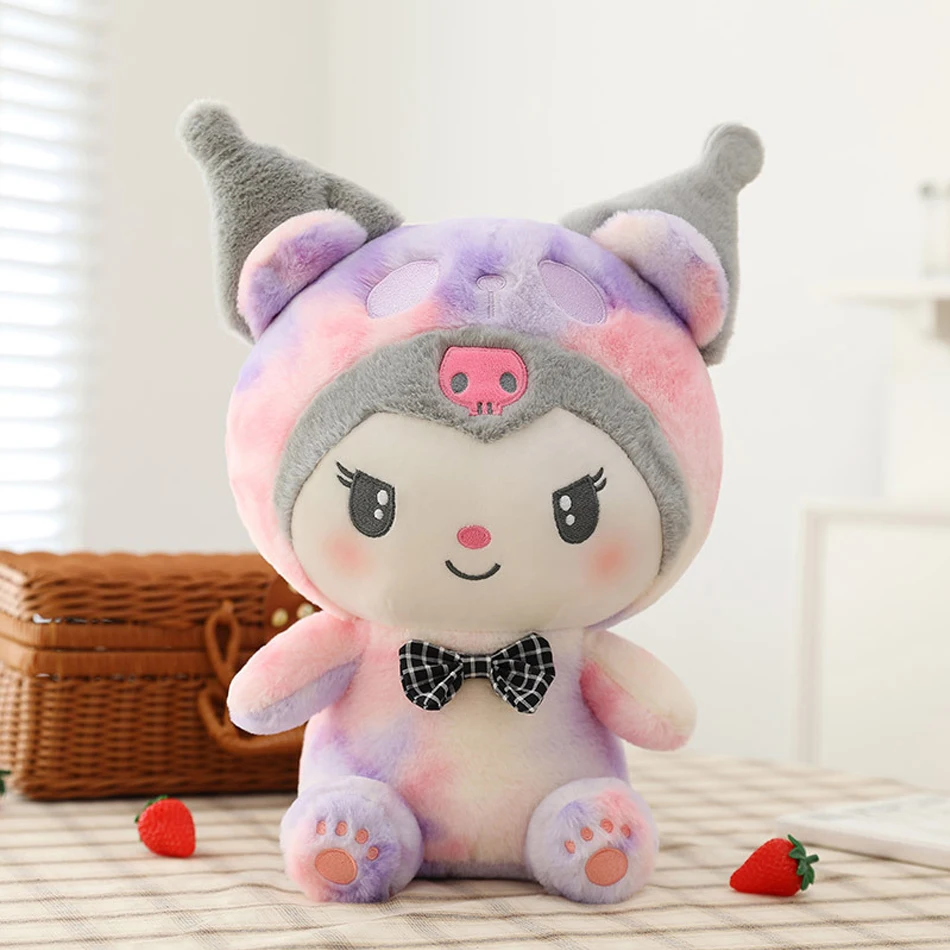 40cm Sanrio Cartoon Kawaii Kuromi Hello Kitty My Melody Pillow Plush Toy Soft Stuffed Dolls Children Toys Christmas Decor Gifts