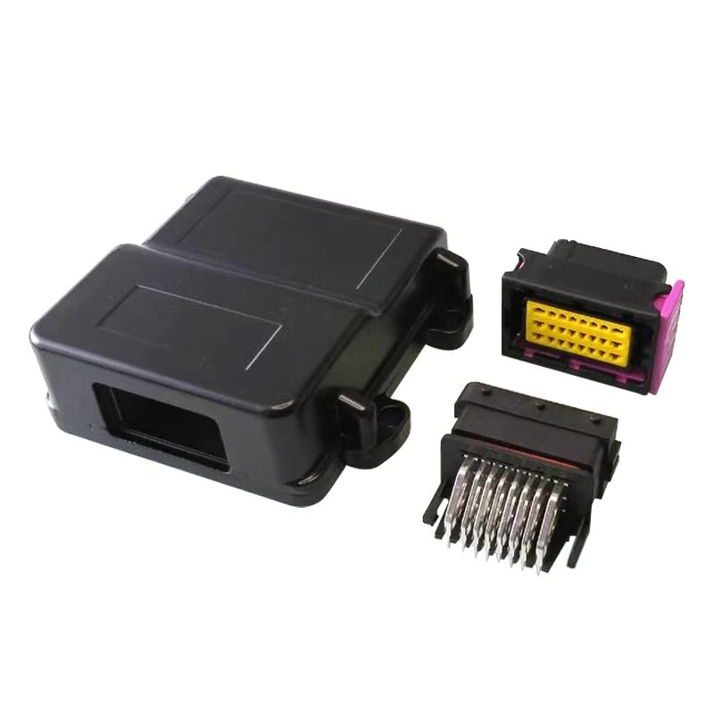 1/5/100Pcs Electronic Car Ecu Computer Modification Control System Waterproof Aluminum Housing Connector 24/39/48/56/121/154 PIN