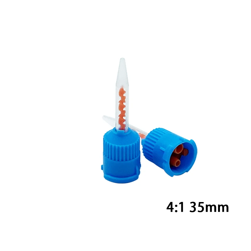 50/100Pcs Dental Mixing Tips Dental Silicone Rubber Conveying Head Disposable Impression Material Mixing Tube Dentistry Material