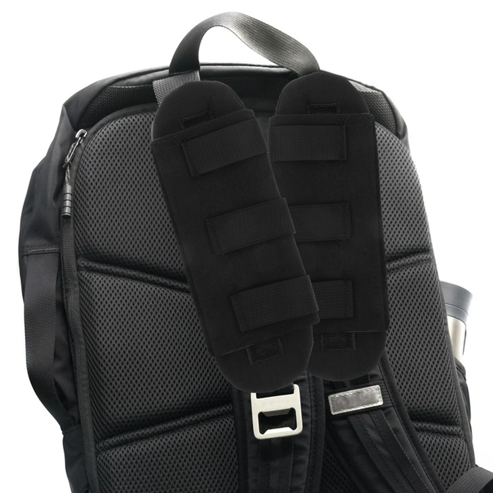 

2 Pcs Pressure Relief Shoulder Pads Backpack Strap Cuchions Outdoor Replacement Cushions Canvas