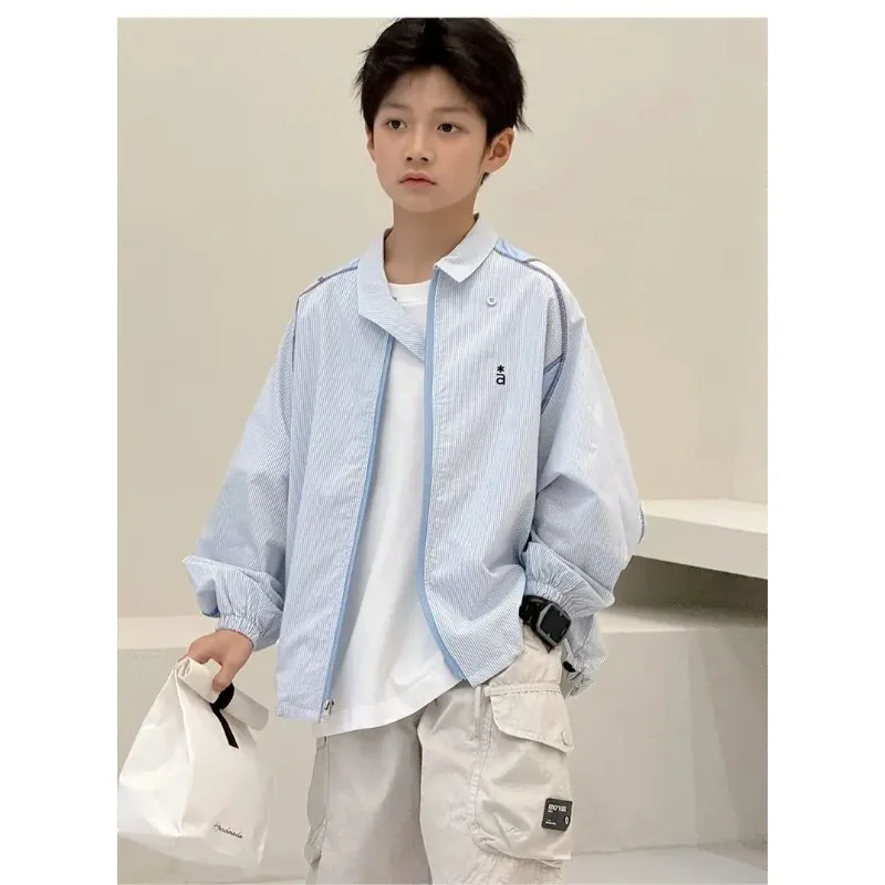 

New Handsome Teen Boys Spring Clothes Baby PATCHWORK Coat Long Sleeve Teenage Jacket Kids Boys Zipper Top 4-14 Y Outdoor Clothes