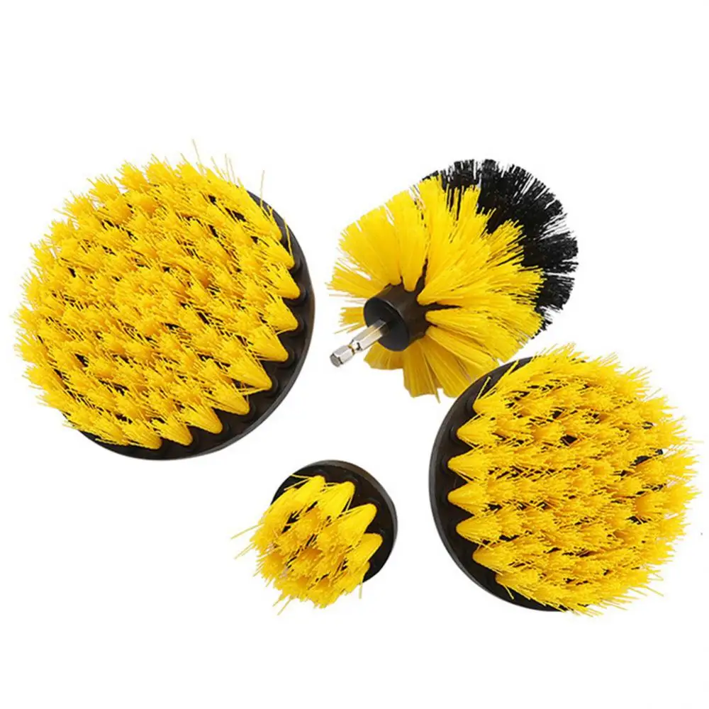 Cleaner Scrubber Brush Round Nylon Electric Drill Brush Rim Brush 2/3.5/4/5inch Car Detailing Brush Car Accessories Universal