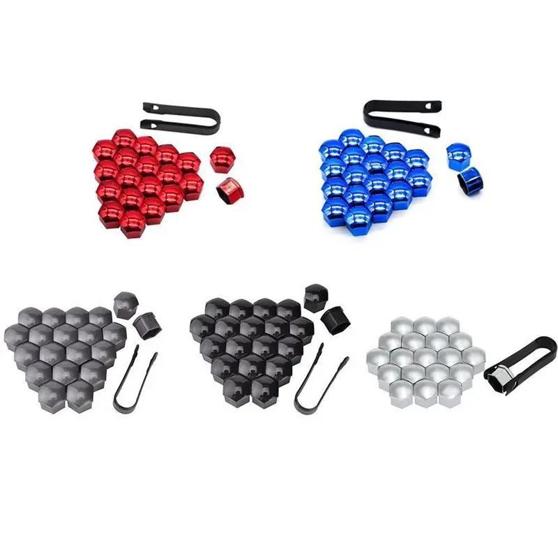 20-100pcs Car Wheel Nut Bolt Head Cover 17/19/21mm Cap Protective Bolt Caps Exterior Decoration Protecting Bolt Rims Screws Plug