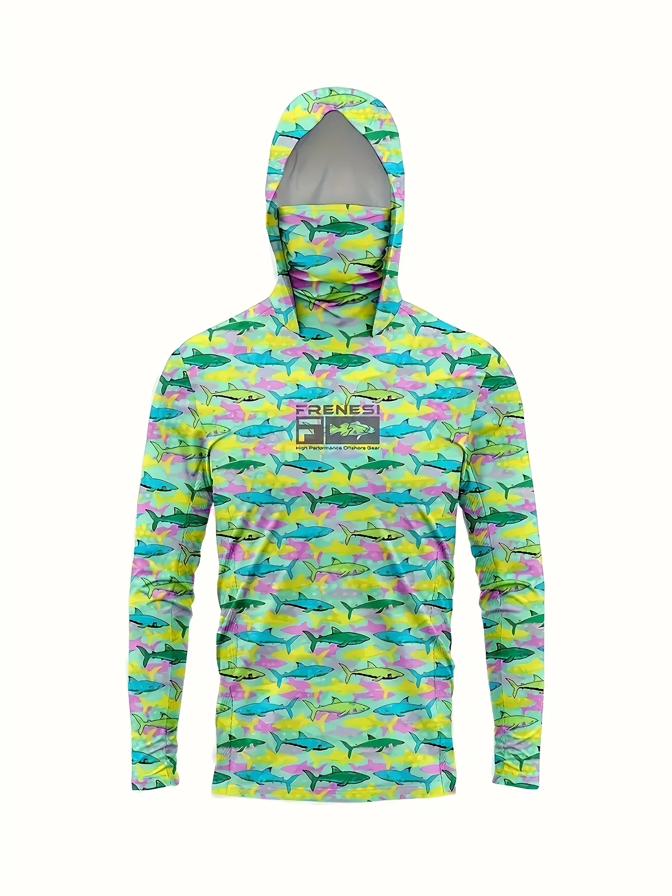 2026 Summer New Style Men's Long-Sleeved Hooded Jacket with 3D Color Pattern Printing Lightweight Breathable and Comfortable