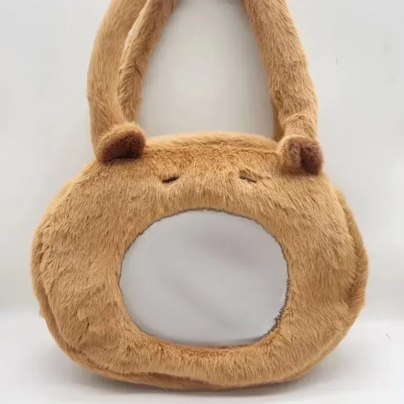 Capybara Plush Backpack Kawaii Fashion Plushie Doll Fur Bag Children's Bag Shoulder Bag Mini Knapsack Bags Gifts for Girlfriend