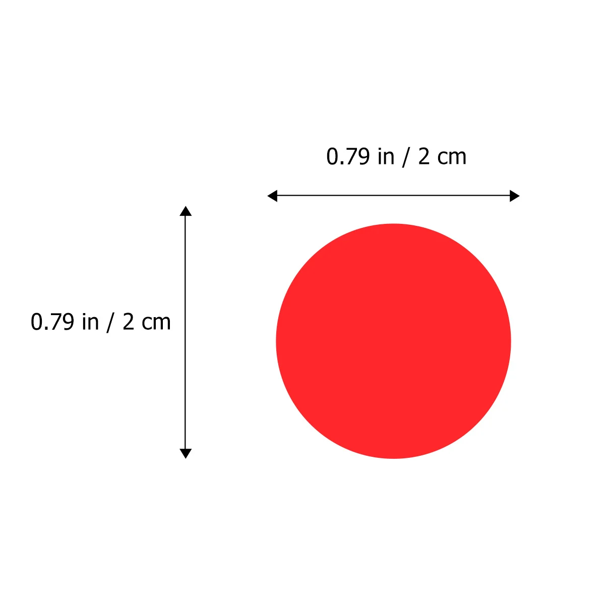 900 قطعة 2 سنتيمتر الهدف الأحمر ورقة التصحيح وضوح عالية الذاتي عصا اطلاق النار الهدف لظروف الإضاءة المنخفضة الأدوات في الهواء الطلق #5