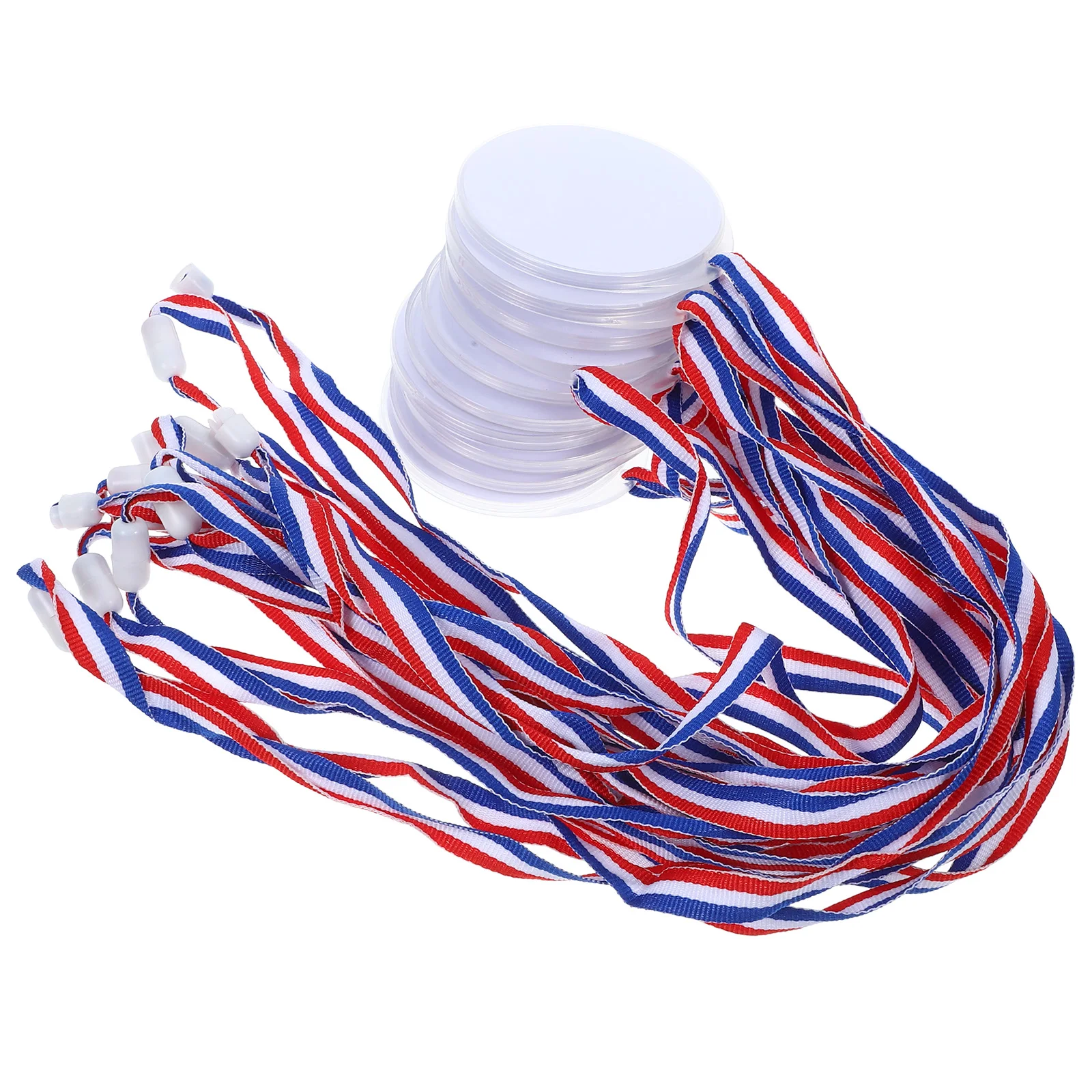 

10 Pcs Hanging Custom Medal Decorative Medals Blank Award Ribbon Prize Challenge Display