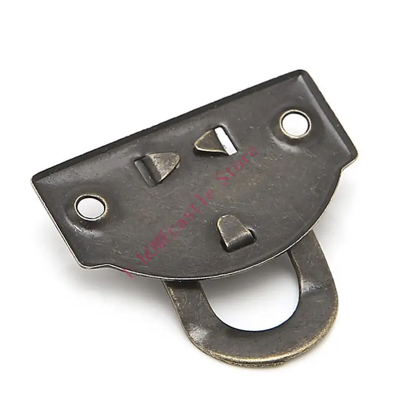 

63HF 10x антикварный металлический замок ловить изогнутую пряжку застежка застежка