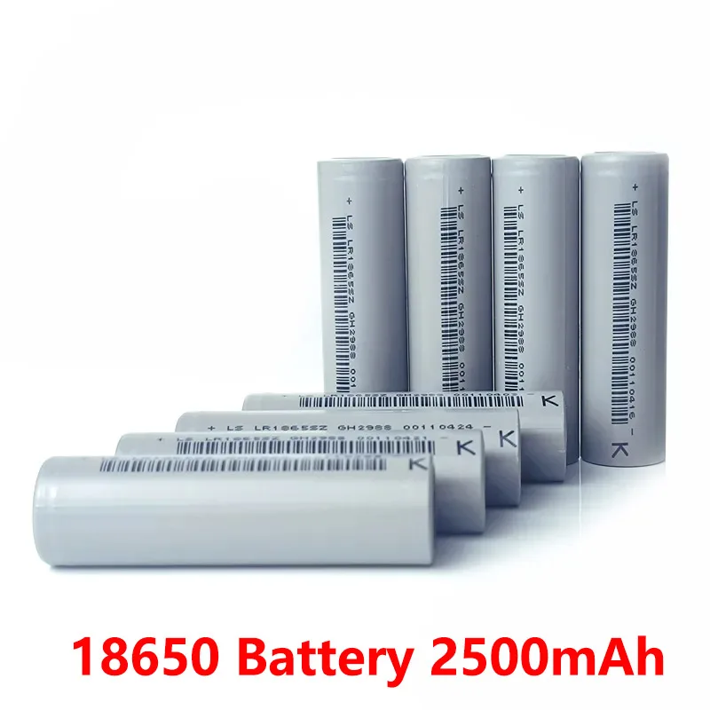 10-50pcs LISHEN LS LR1865SZ 18650 Battery 2500mAh Capacity 5C Rechargable Lithium Ion Batteries For DIY Battery Pack Flashlight