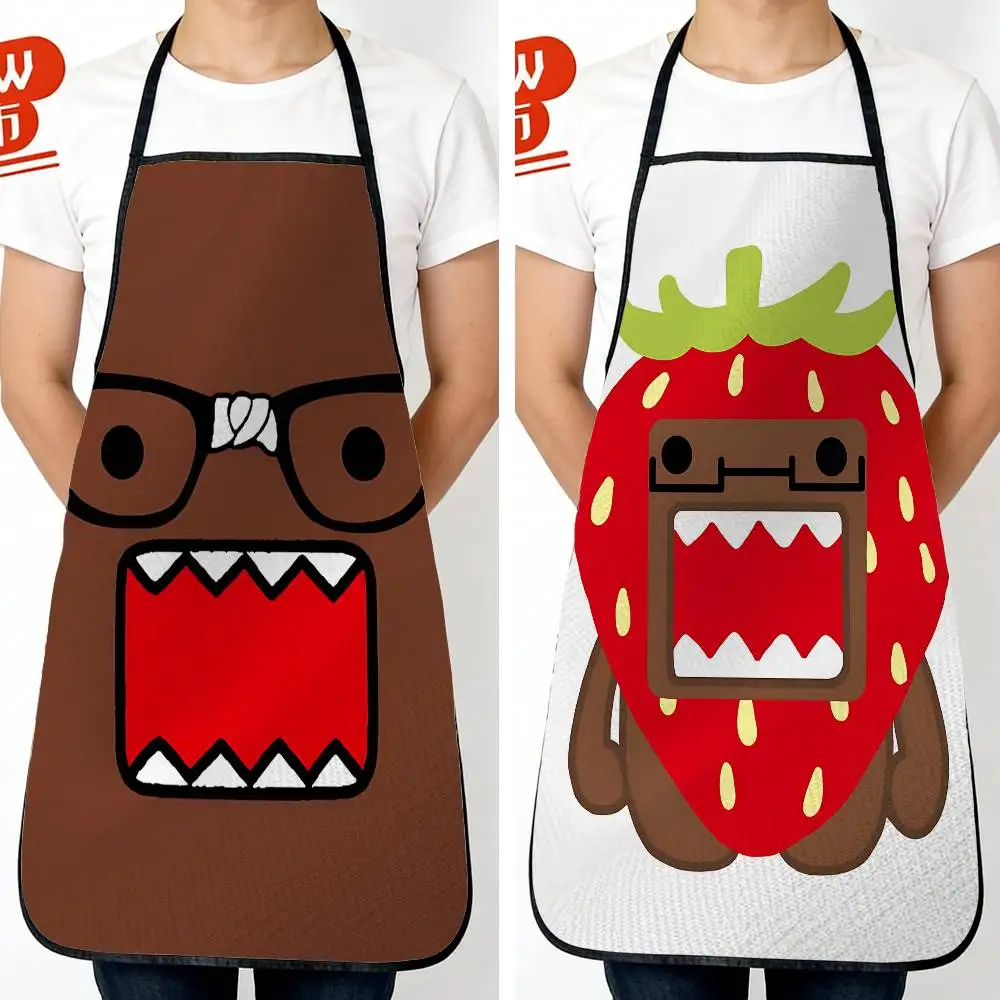 

brown cute Domo-kun Best-Selling Unisex Long Waterproof Apron for Kitchen Cooking, Pottery, Painting, DIY Gifting