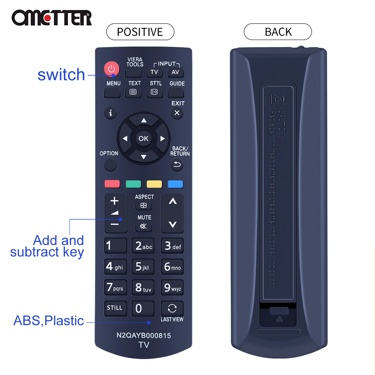 New N2QAYB000815 For PANASONIC TV Remote Control TH-40E400K TX-L32B6E TX-L32B6BS TX-P50B60E TX-P50X60E TX-32EM6B TX-39B6B