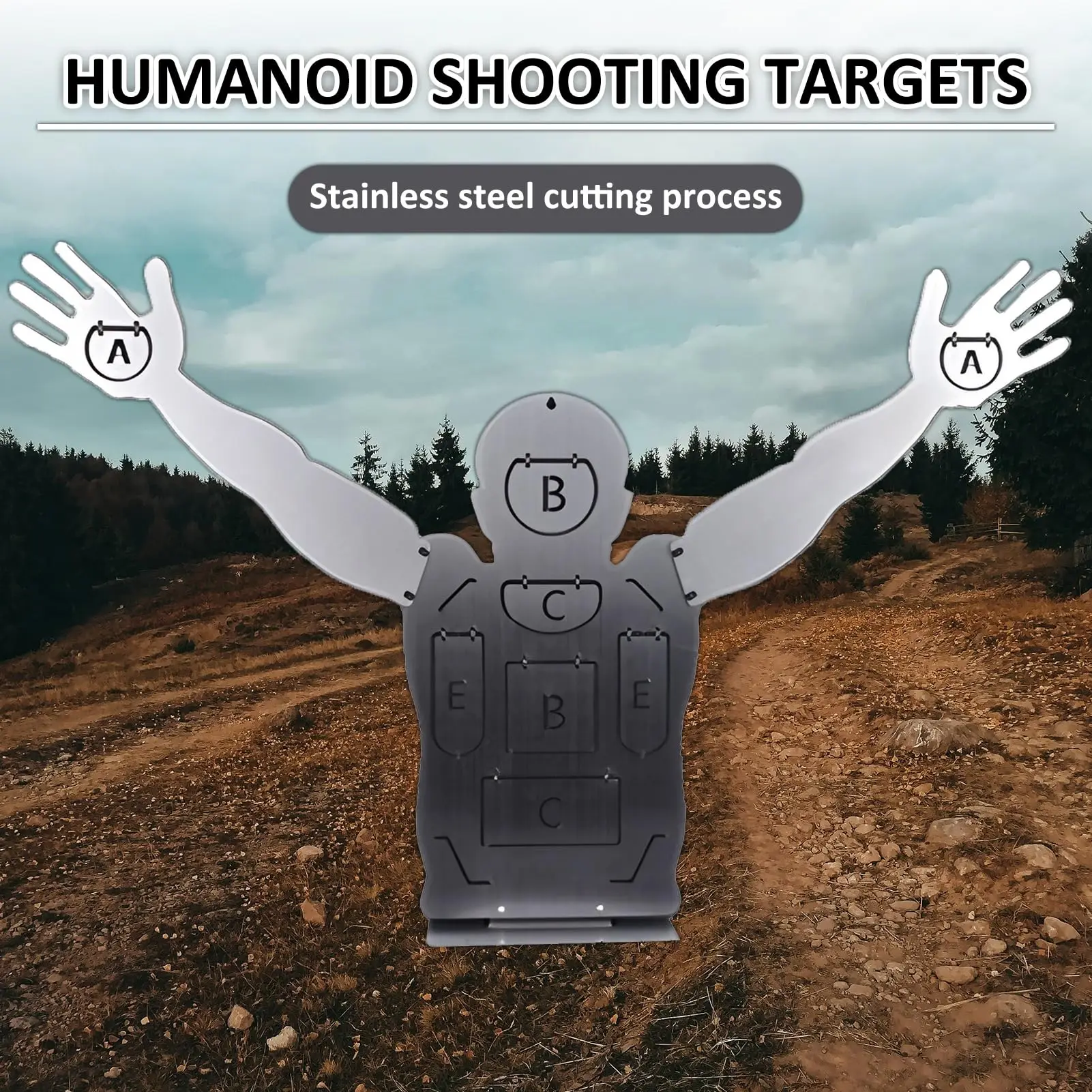 

Laser Cutting Shooting Targets Stainless Steel Targets for Shooting Easy to Carry for Water Bullets Plastic Pellets Soft Bullet