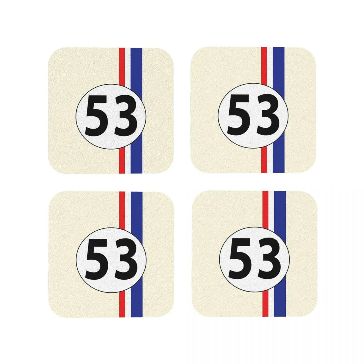 

Подставки Herbie номер 53, кухонные салфетки, водонепроницаемые изоляционные коврики для чашек, кофейные коврики для декора, домашняя посуда, подушечки, набор из 4 шт.