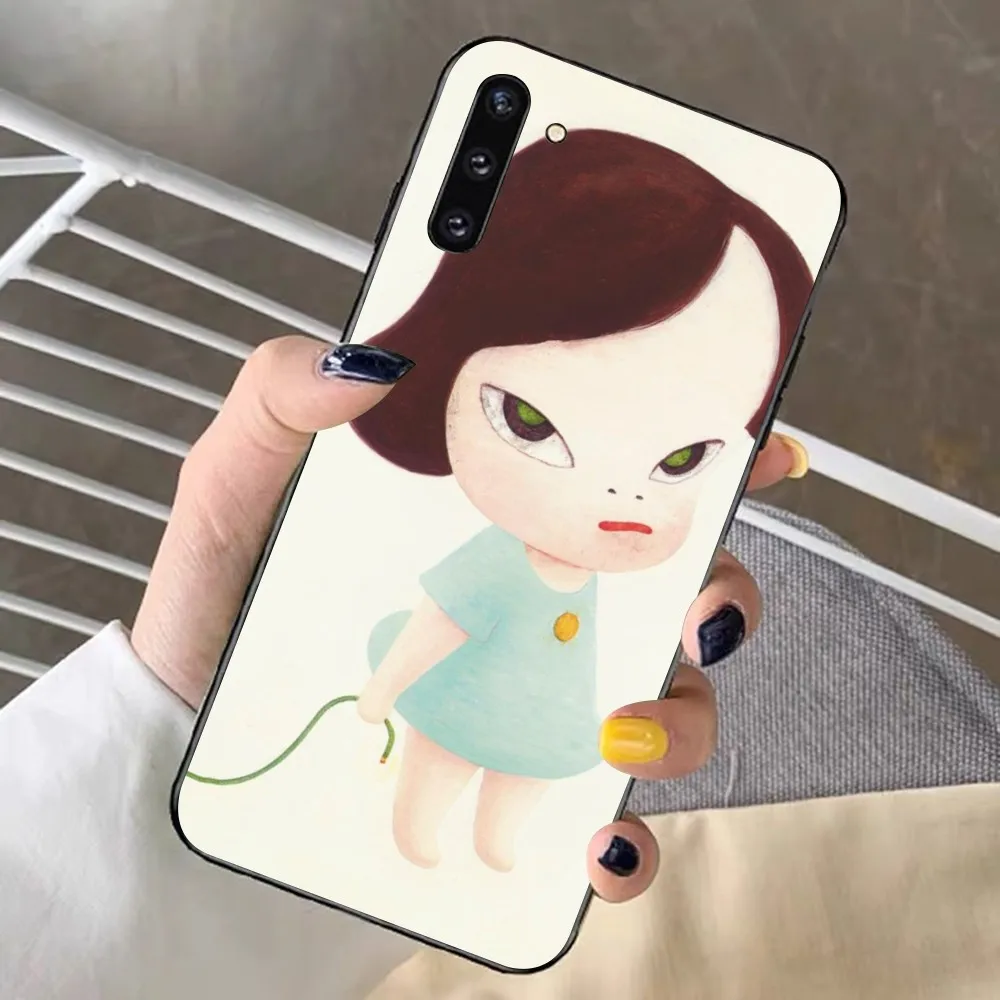 Y-Yoshitomo Girl NaraS Phone Case For Samsung Note 8 9 10 20 Pro Plus Lite M 10 11 20 30 21 31 51 A 21 22 42 02 03