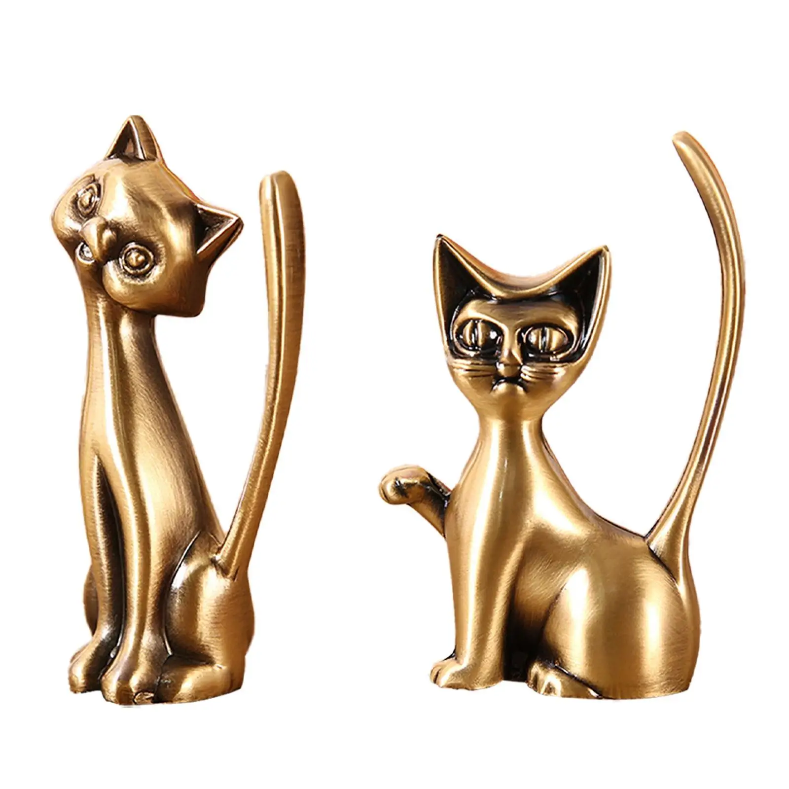 Cat Statue Rings Holder Jewelry Holder for Bedroom Dressing Room Craft Fairs