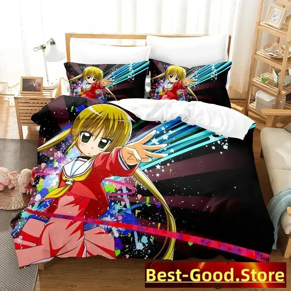 Juego de Ropa de Cama de Hayate the Combat Butler, Juego de Cama Individual, Matrimonial, Queen, King Size, Juego de Fundas de Edredón para Adultos y Niños, Juego de Ropa de Cama de Anime