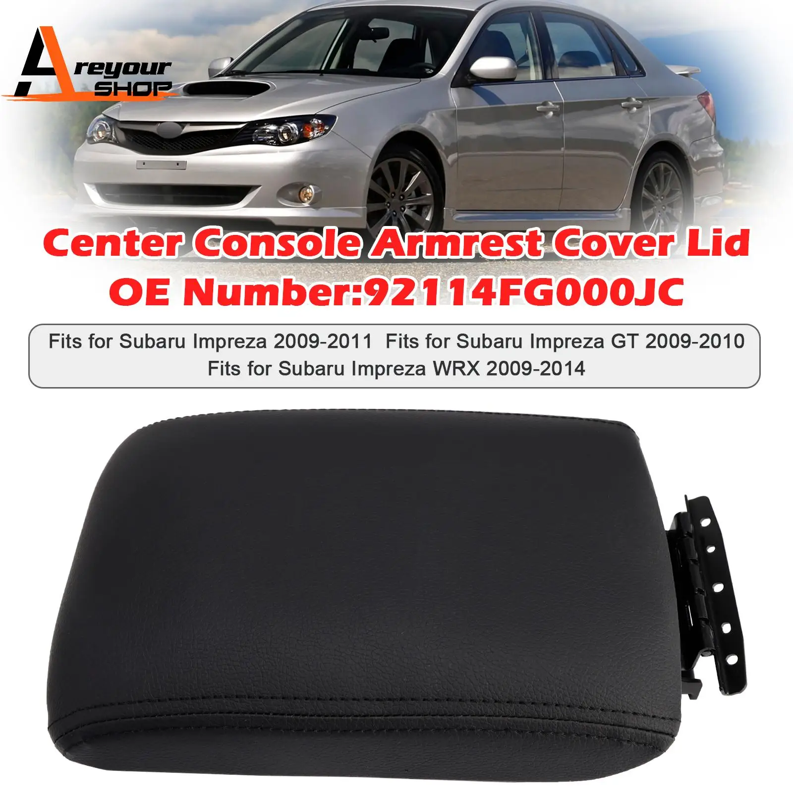 

Крышка подлокотника центральной консоли Areyourshop 92114FG000JC для Subaru Impreza WRX 2009-2014 гг.