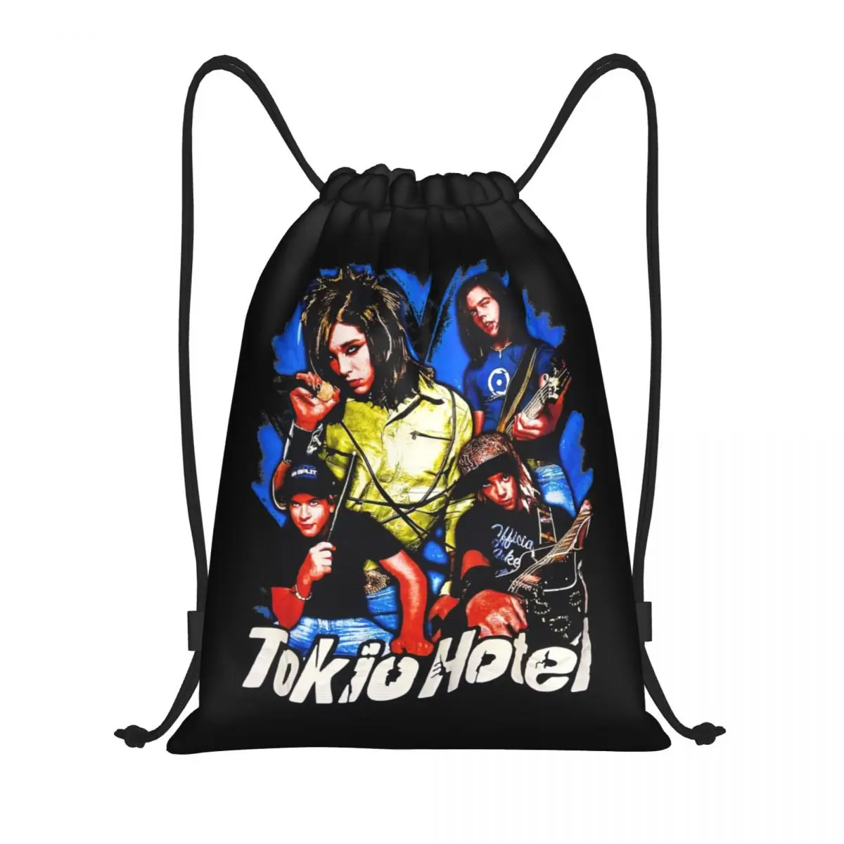 Tokio Hotel Drawstring Bag Women Men Portable Gym Sports Sackpack Rock Band German Shopping Backpacks