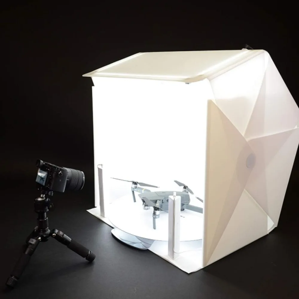 Studio (25inch Photo lightbox Studio with 10inch 360 Photography Turntable and 20inch Extended Plate Set/Photo Light