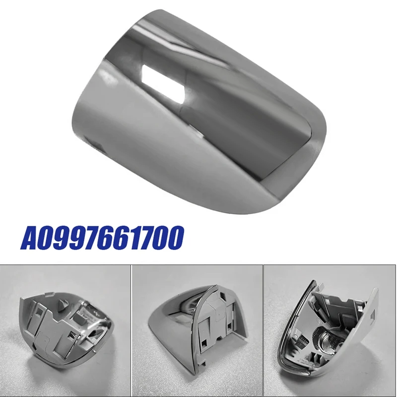 Car Front Left Door Handle Cover A0997661700 For Mercedes Benz W205/222/253/213 Chrome White Outer Puller Caps Ring Trim