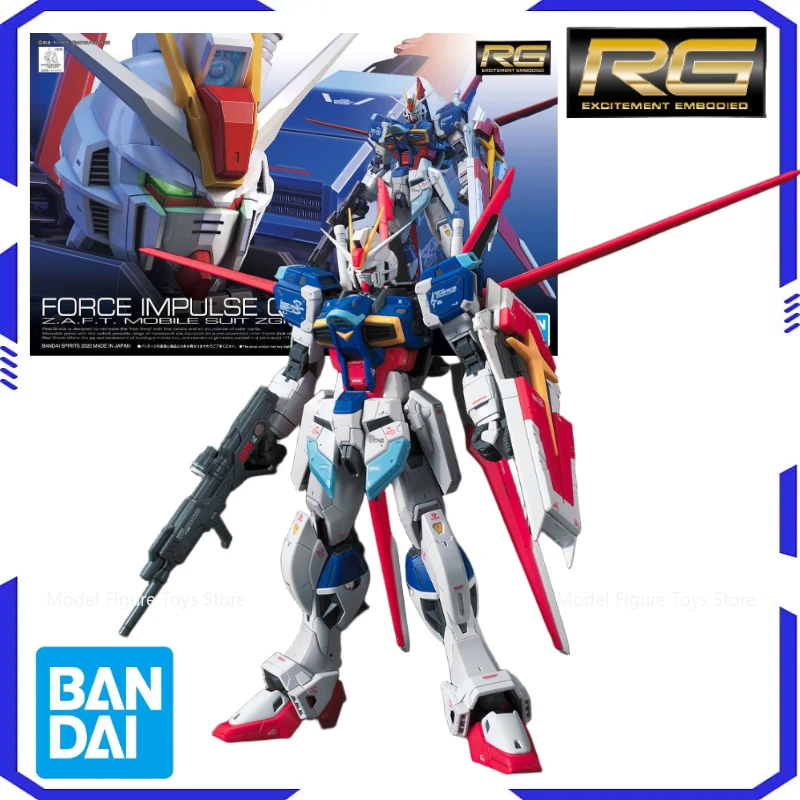 

Bandai Original Model Assembly Kit 1/144 RG-Impulse Gundam Model Kit Anime Warrior Component Model Anime Character Toy Boy Gift