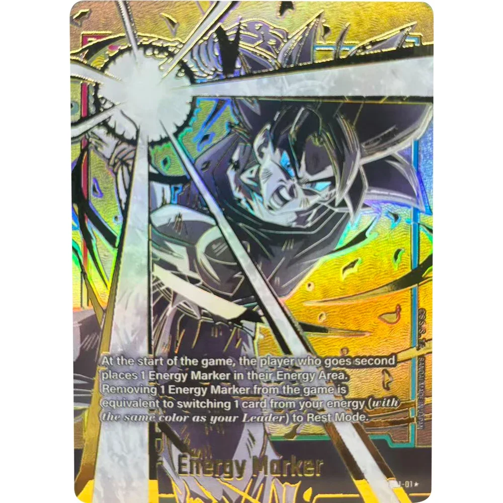 Dragon Ball Collection Cards Son Goku Broli Vegetto Energy Marker Card DIY Hot Stamping Self Made Game Anime Cards Gift Toy