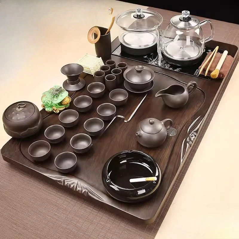 Ceremony Chinese Tea Tray Drainage Small Kung Fu Pot Drip Rectangle Hospitality Tea Tray Valet Ash Bandejas Home Decorationgs