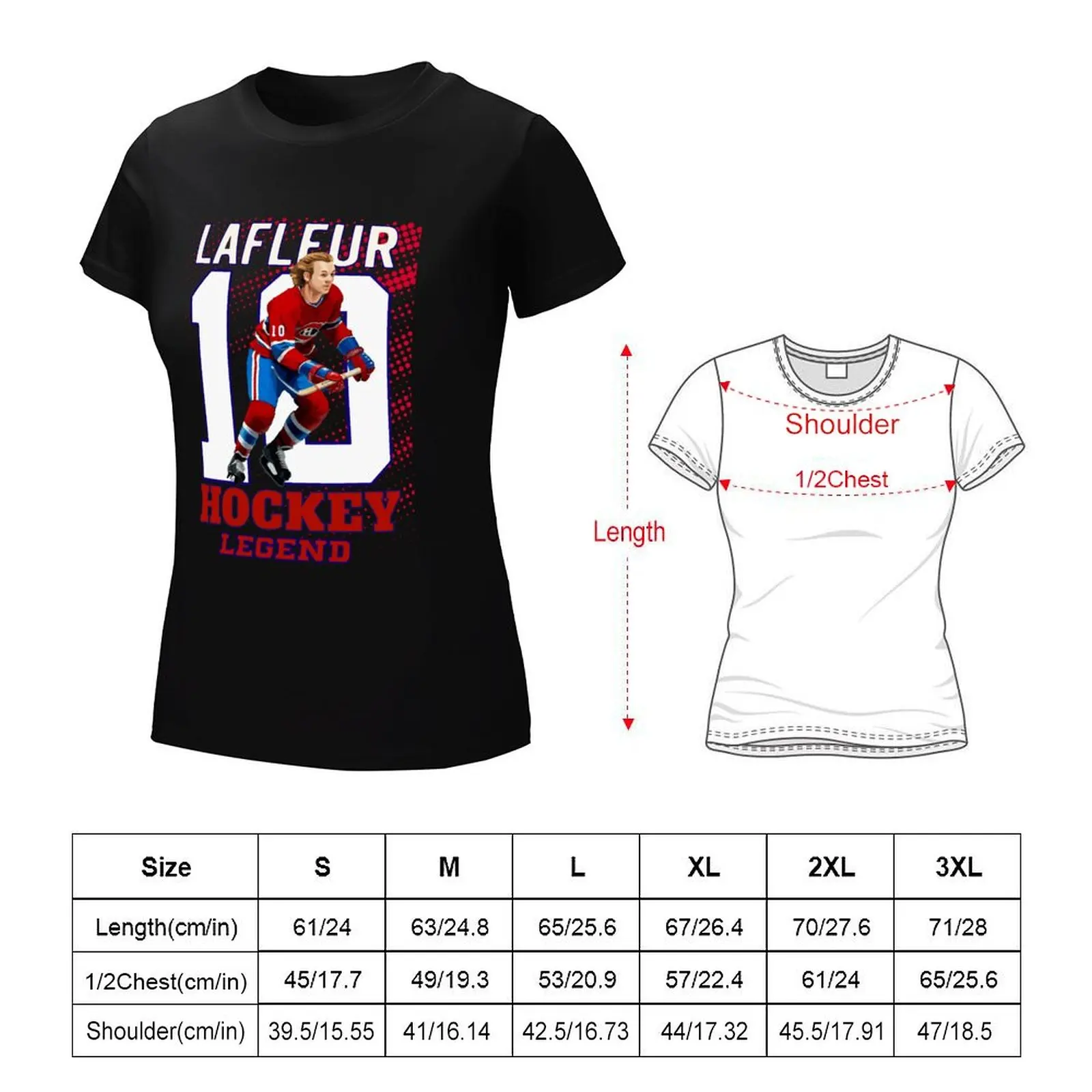 Guy Lafleur 10 Canadian Hockey Legend Classic T-Shirt anime vintage animal print shirt for girls new edition t shirt dress Women