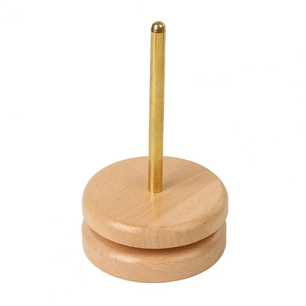 Rotatable Yarn Holder Wooden Yarn Spool Wooden Yarn Ball Winder Stand Spool Holder Set Durable Sewing Supplies for Knitting