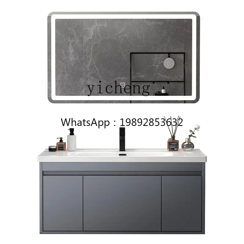 Bathroom Cabinet Hand Washing Wash Basin Cabinet Holding Basin Smart Ceramic Washstand