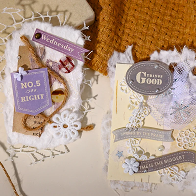 السيد ورقة 3 عبوات من سلسلة الورق المصنوعة يدويًا من مواد الحرف اليدوية الإنجليزية ملصقات سجل القصاصات مجلة إطار الصورة زينة جراب هاتف DIY #4