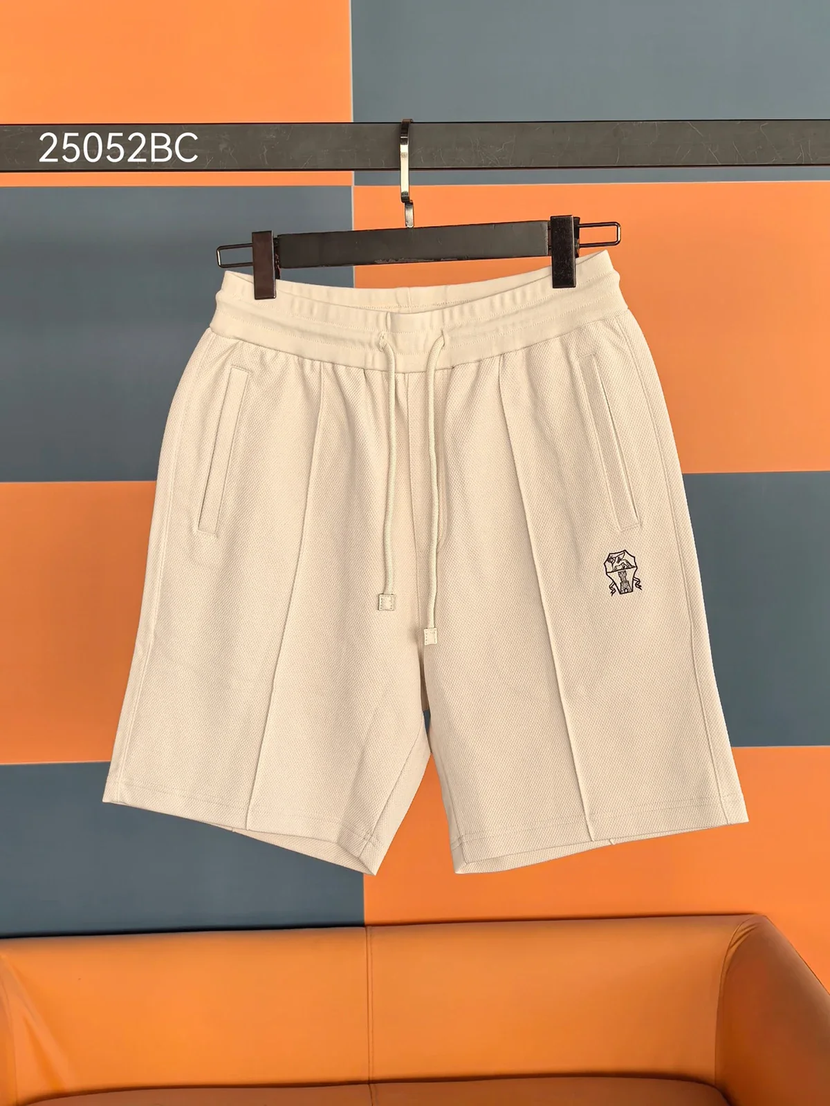 BILLIONAIRE BLKA CPTG Shorts Coton hommes 2025 Été Nouveau mince Mode Casual respirant confortable Broderie taille M-3XL