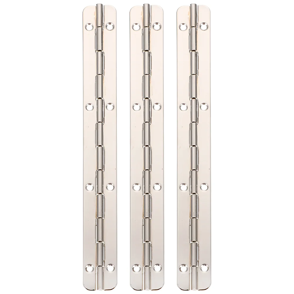 

3 Pcs Piano Hinge Storage Bins Table Butt Hinges Continuous 180 Degree Heavy Duty Stainless Steel for Cabinet Doors