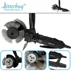 Pneumatic Surface Conditioning Tool Kit Remove Rust Paint Glue Corrosion Stripping Metal With 0.7mm Bent Tip Wire Wheel
