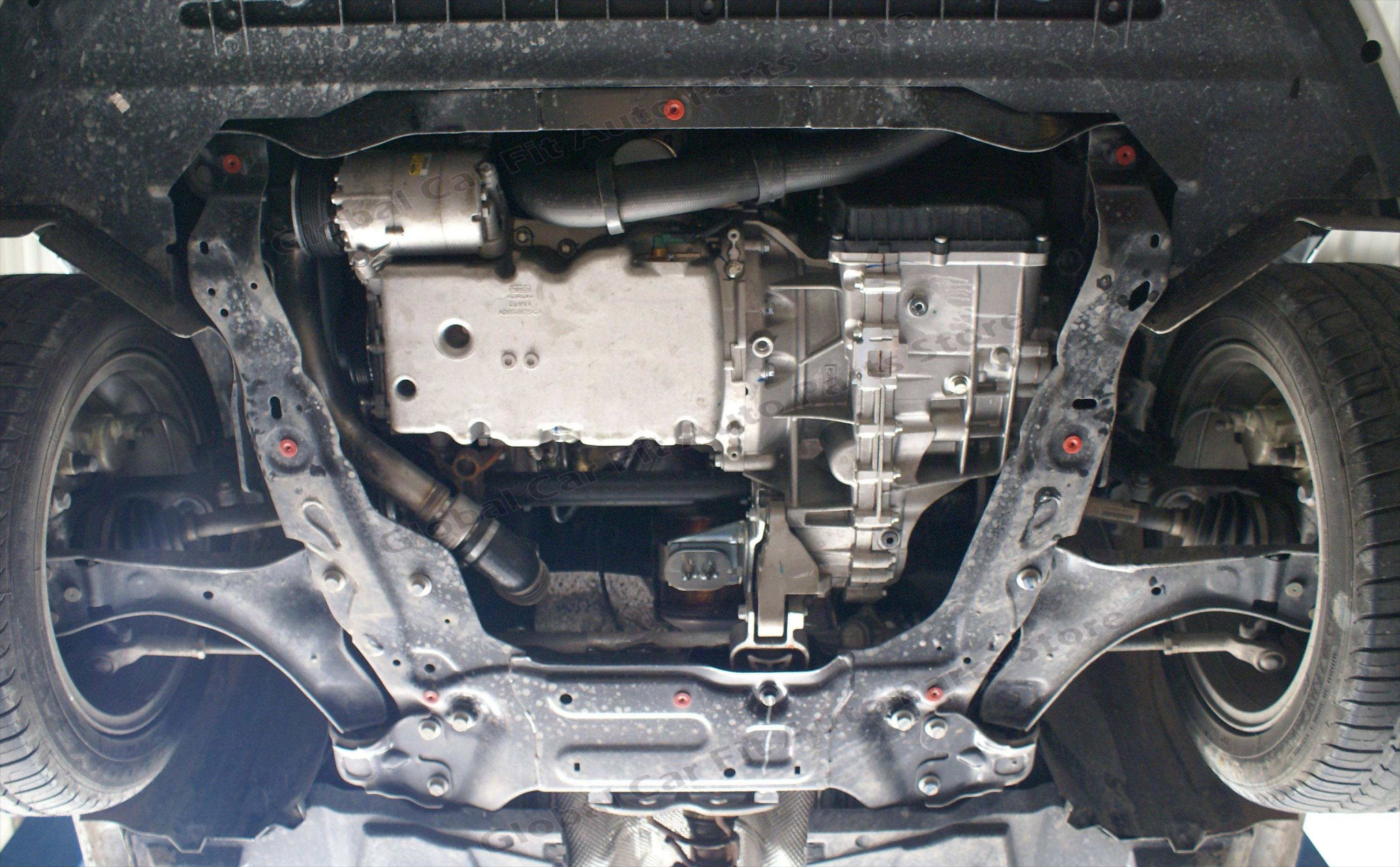 Heavy Duty Lightweight Engine Skid Plate Custom Fit Low Noise Heat Dissipation Underbody Protection for Ford S-MAX 2008 2.3L