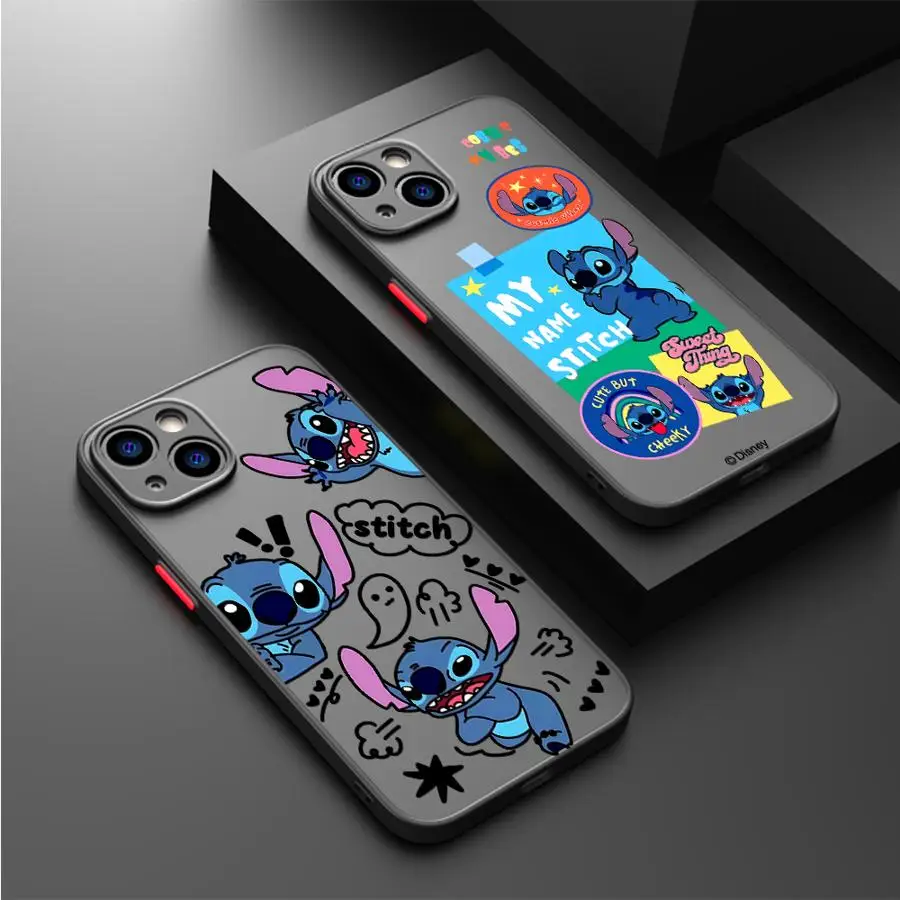 การ์ตูนดิสนีย์สติทช์นุ่มสำหรับแอปเปิ้ลไอโฟน 17 แอร์ 12 13 11 17 โปรแม็กซ์ 15 16 14 พลัส 7 8 13 มินิ XS MAX