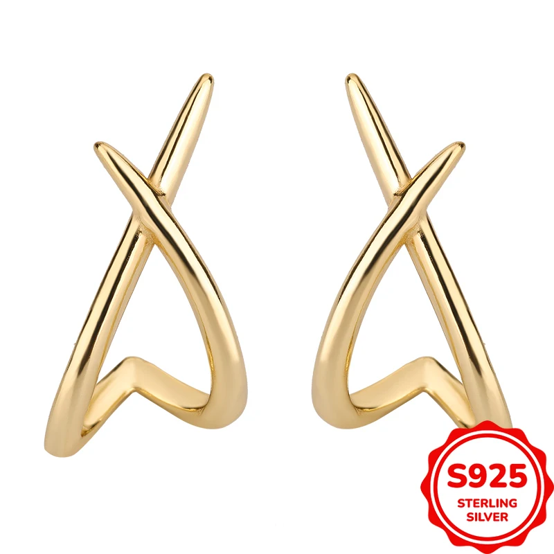 

Elegant and Authentic S925 Silver Heart Shape Niche Design Women's Stud Earrings