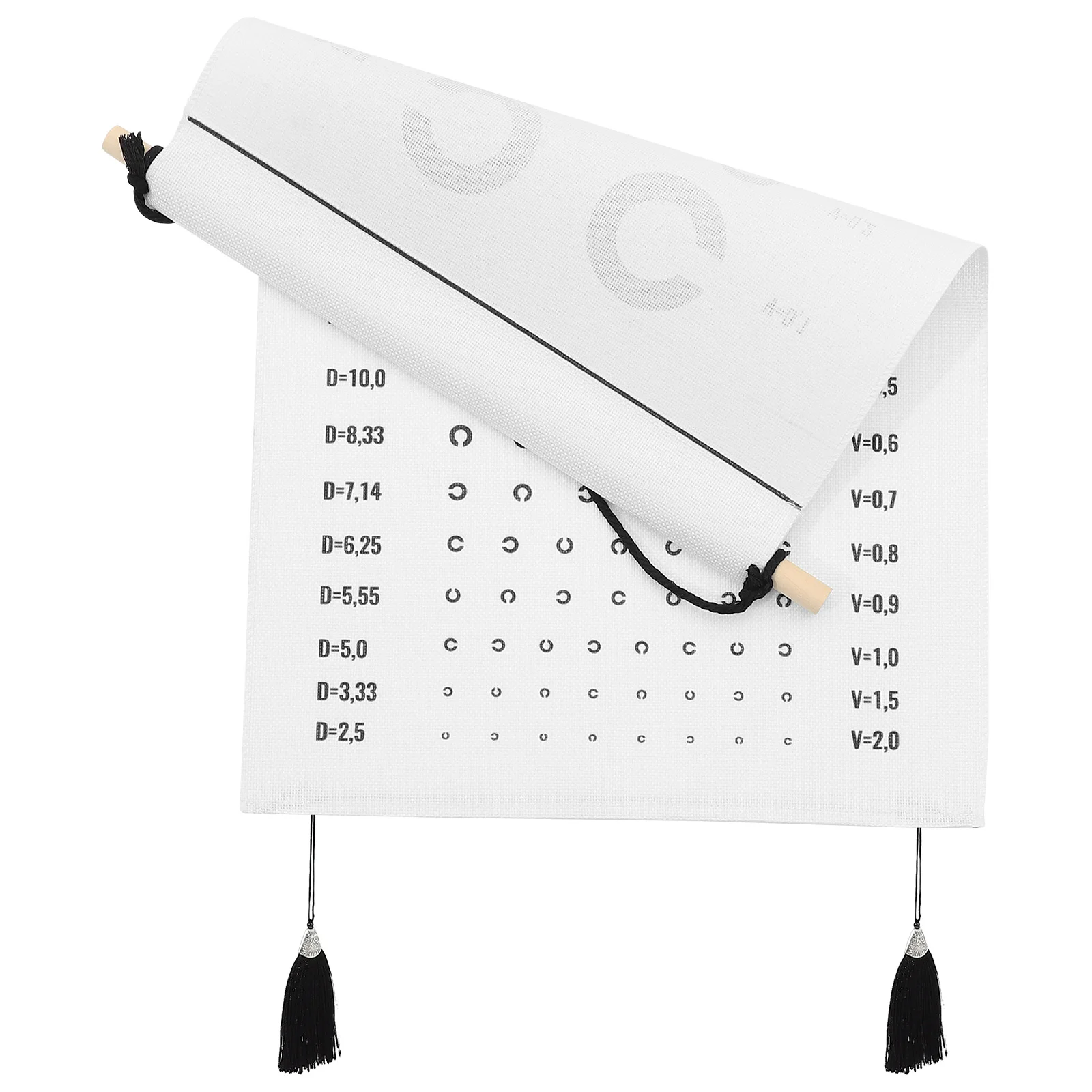 Eye Chart Hanging Picture Visual Testing Wall Tapestry Standard Exam Occluder Child