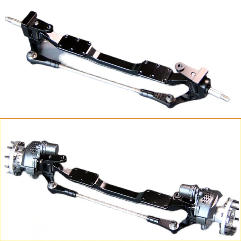 Metal Simulation Unpowered Front Axle for 1/14 Tamiya RC Truck for SCANIA 770S R620 for VOLVO for BENZ Car