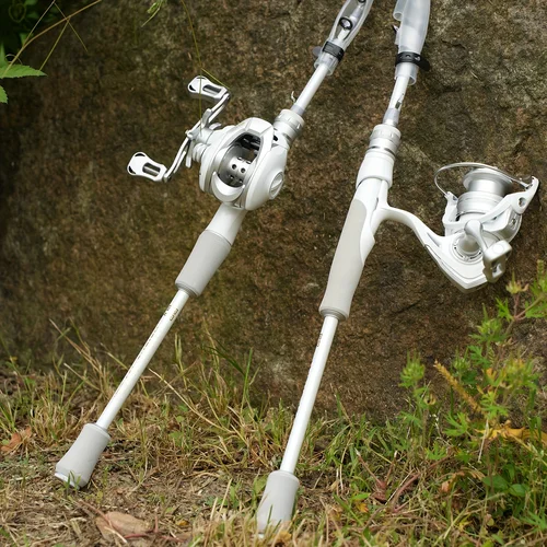 Imagen 2 del producto Caña de pescar telescópica HAUT TON ET, caña giratoria y fundida de fibra de carbono, caña de pescar liviana diseñada para lubina, trucha, para