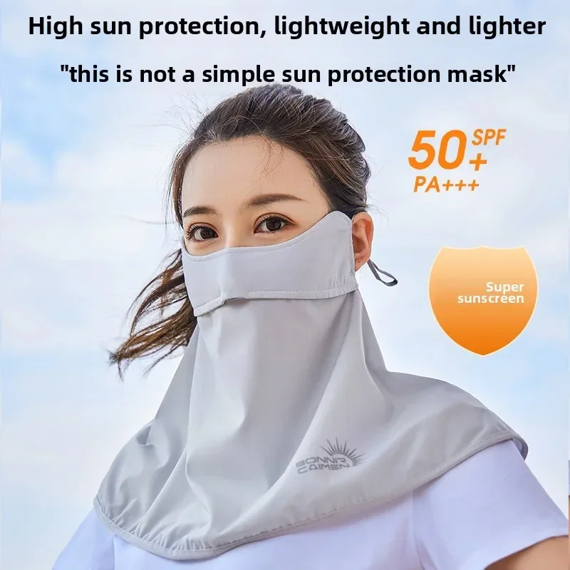 

Women's Full Face UV Blocking Mask Ice Silk Sun Shield for Cycling Driving Dustproof Summer Sun Protection Face Cover