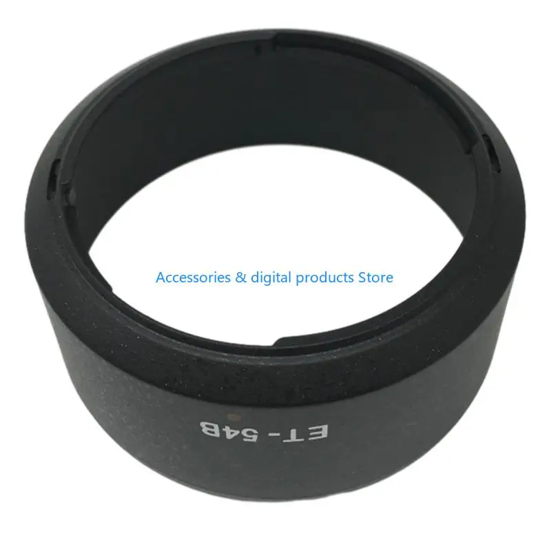 77JD ET-54B Replace Lens Hood Sunshade for EF-M 55-200mm Lens Shade Sun Blocker