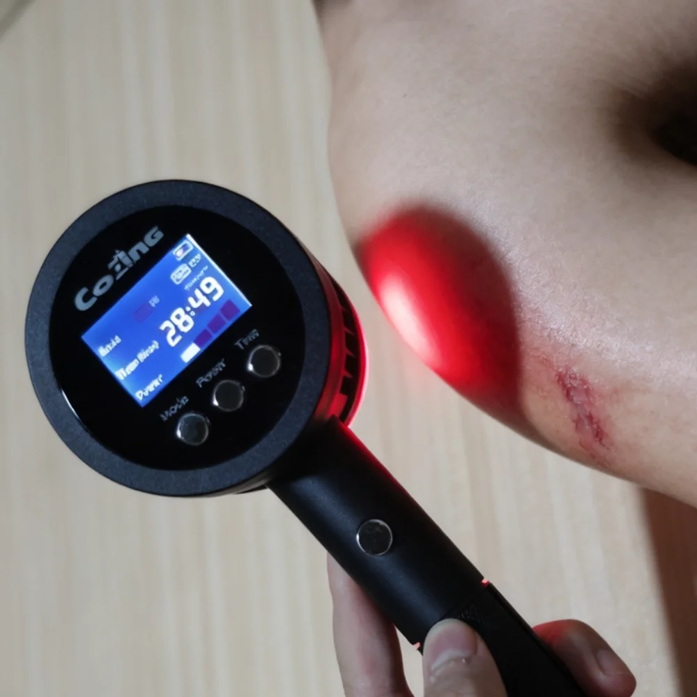 

Handheld Deep Tissue Laser Pen, Dual Wave 808nm/650nm Therapy for Soothing Joint & Muscle Discomfort in People and Animals