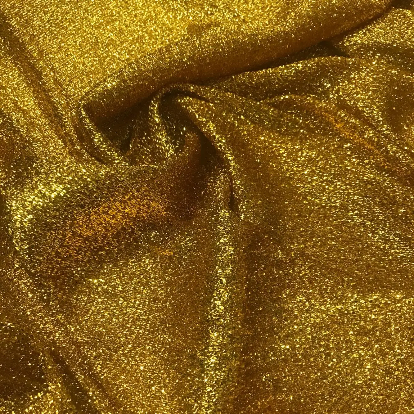 

Sparkling Golden Yellow Cloth Stage Background Shooting Wedding Solid Color Laser Texture Touch Bright Soft Elastic Fabric