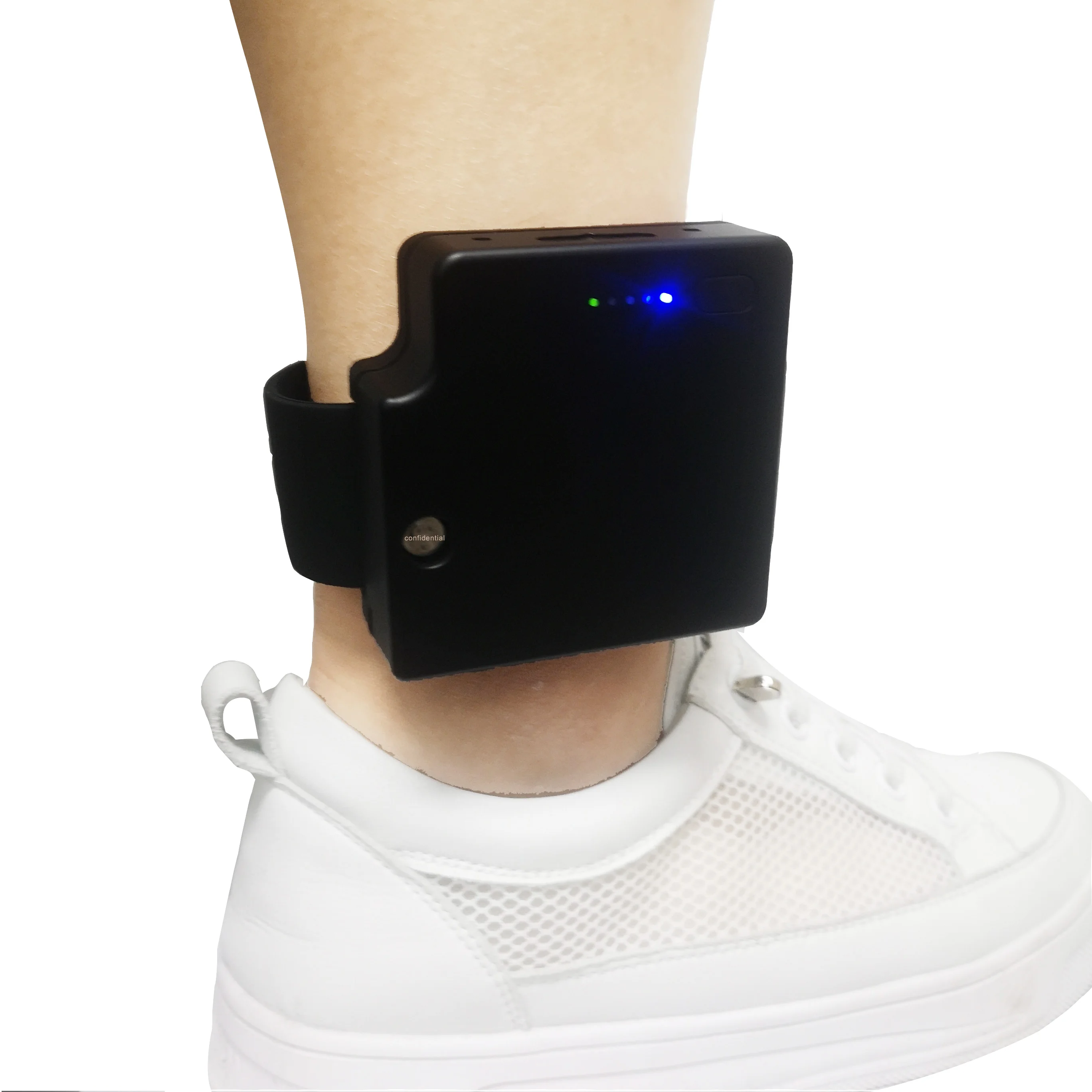 

4G GPS Navigation Beacon Rubber Ankle Bracelet Tracker for Prisoner Tamper Proof IP68 Waterproof Two Way Calling Remote Control