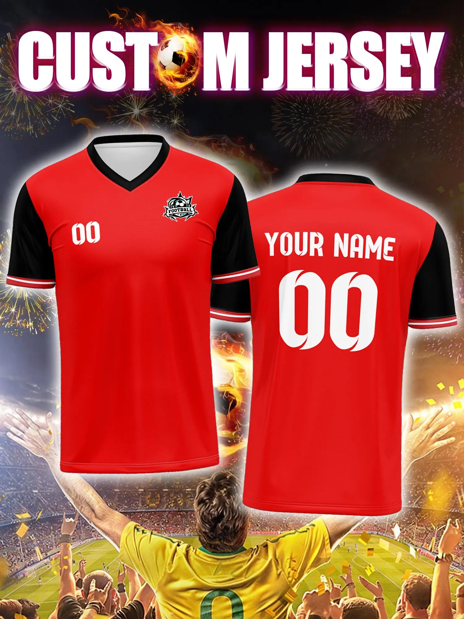 

Спортивные футболки с V-образным вырезом для мужчин и женщин 2026 года с индивидуальным именем и номером, быстросохнущие, модные, с технологией сублимации