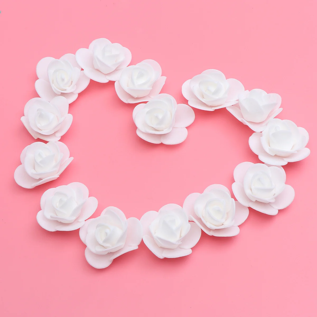 

100pcs 3.5Cm Foam Rose Heads Artificial Flower Buds For Diy Wedding Party Home Decor Centerpieces Favors Fake Rose Heads Decor