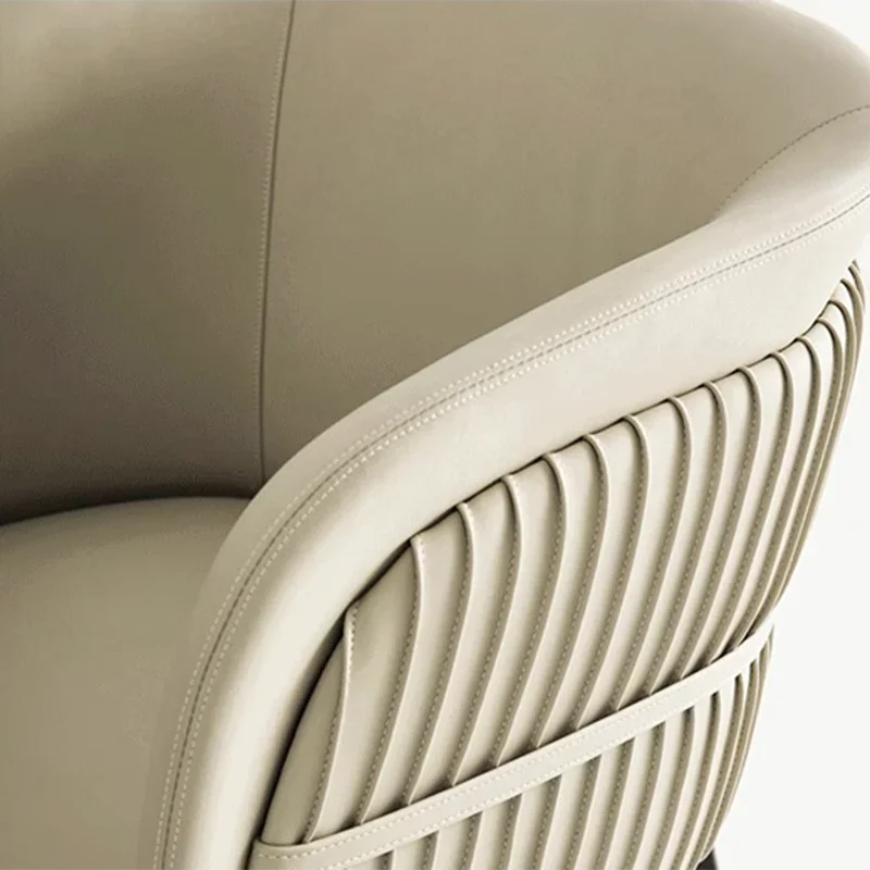 Italian Minimalist Dining Chair Luxury Modern Salon Nail Studio Cafe Conference Room Visitor Accent Chair